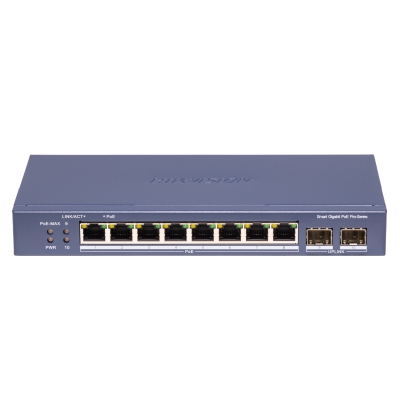 DS-3E1510P-SI-8P2F, PoE Коммутатор DS-3E1510P-SI-8P2F